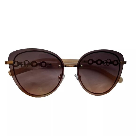 JESSICA SIMPSON J5893 Gold Tortoise Rimless Sunglasses - NWOT - Picture 1 of 8